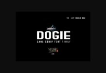 Dogie Font Poster 1
