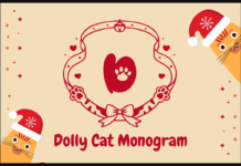 Dolly Cat Monogram Font Poster 1