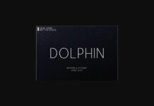 Dolphin Font Poster 1