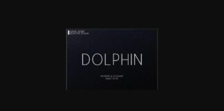 Dolphin Font Poster 1