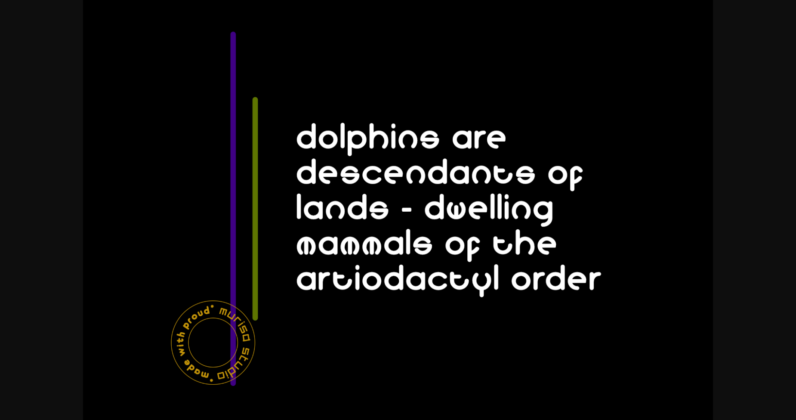 Dolphinero Font Poster 4