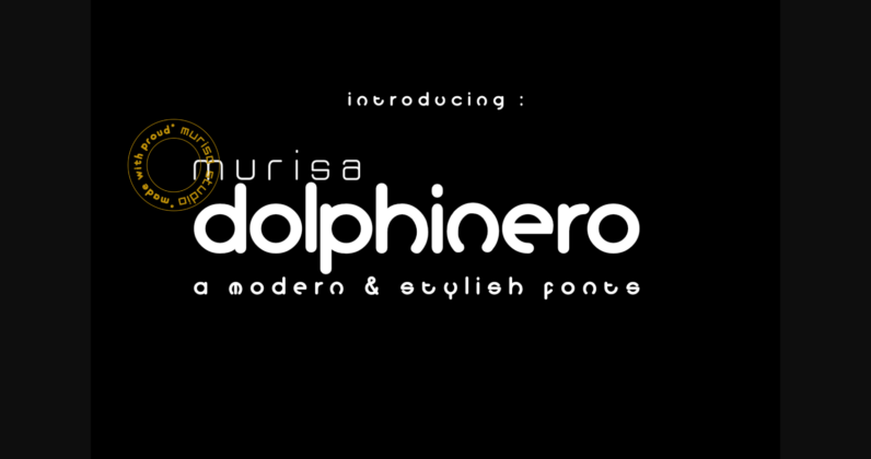 Dolphinero Font Poster 3