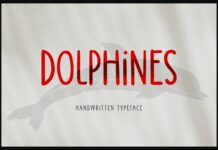 Dolphines Font Poster 1