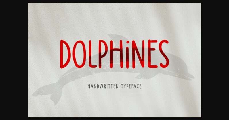 Dolphines Font Poster 1