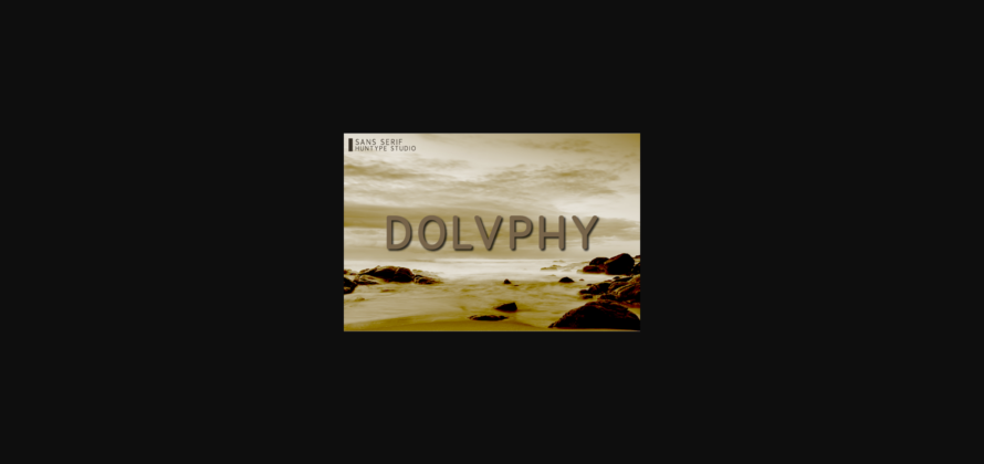 Dolvphy Font Poster 3