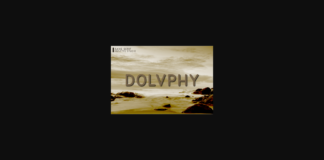 Dolvphy Font Poster 1