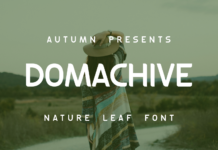 Domachive Font Poster 1