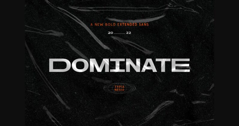 Dominate Font Poster 3