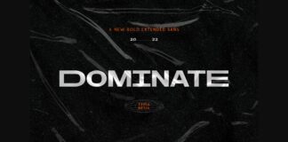 Dominate Font Poster 1