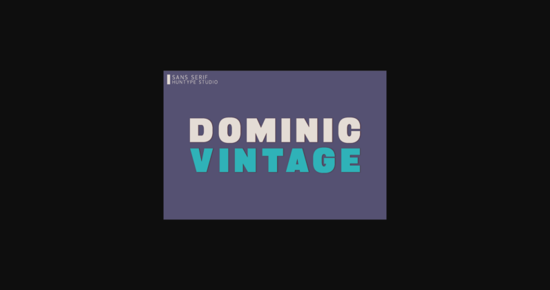 Dominic Vintage Font Poster 3