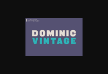 Dominic Vintage Font Poster 1