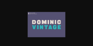 Dominic Vintage Font Poster 1