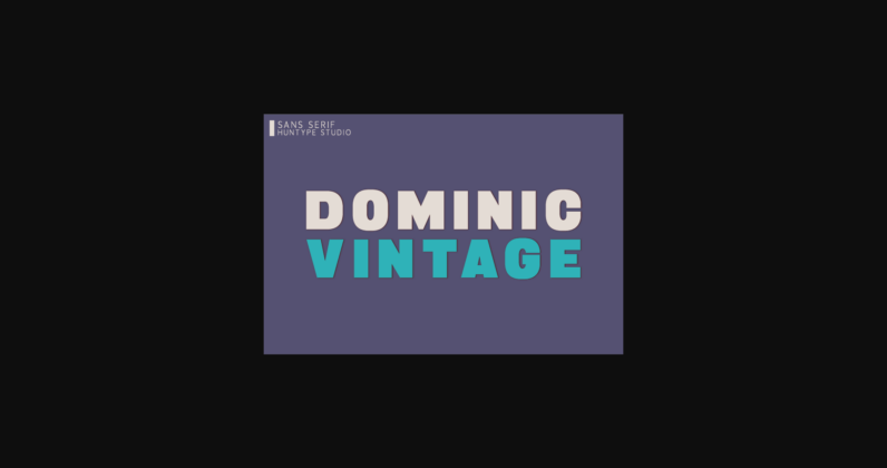 Dominic Vintage Font Poster 1