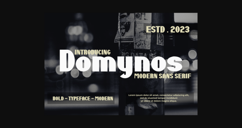 Domynos Font Poster 3