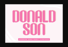 Donaldson Font Donaldson Font Poster 1