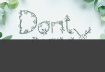 Dont Worry Font Poster 1