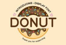 Donut Font Poster 1