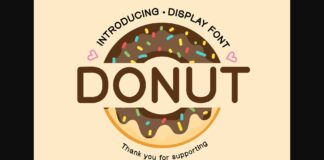 Donut Font Poster 1