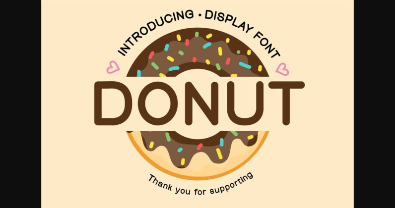 Donut Font Poster 1