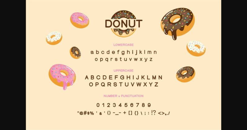 Donut Font Poster 4