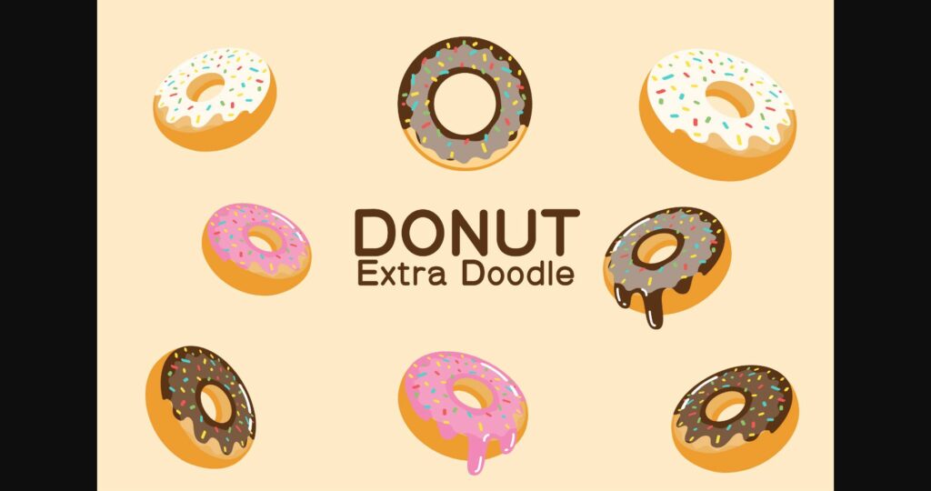 Donut Font Poster 6