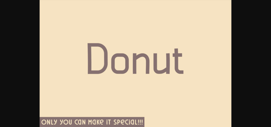 Donut Font Poster 3