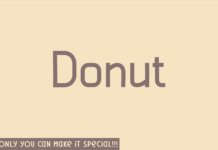 Donut Font Poster 1