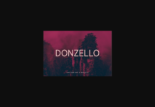 Donzello Font Poster 1