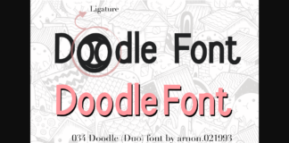 Doodle Font Poster 1