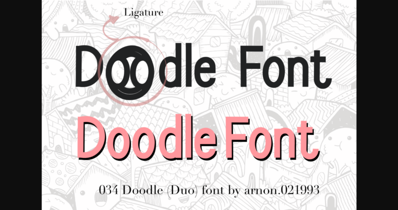 Doodle Font Poster 1