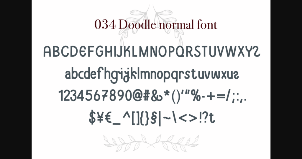 Doodle Font Poster 9