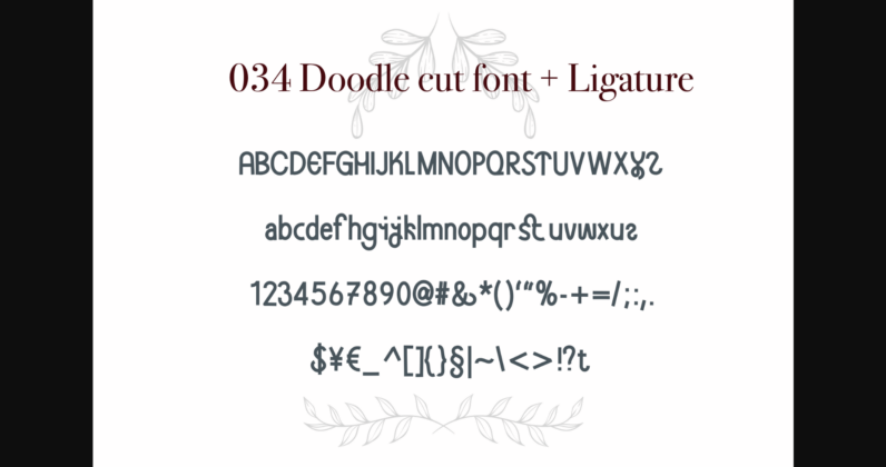 Doodle Font Poster 10