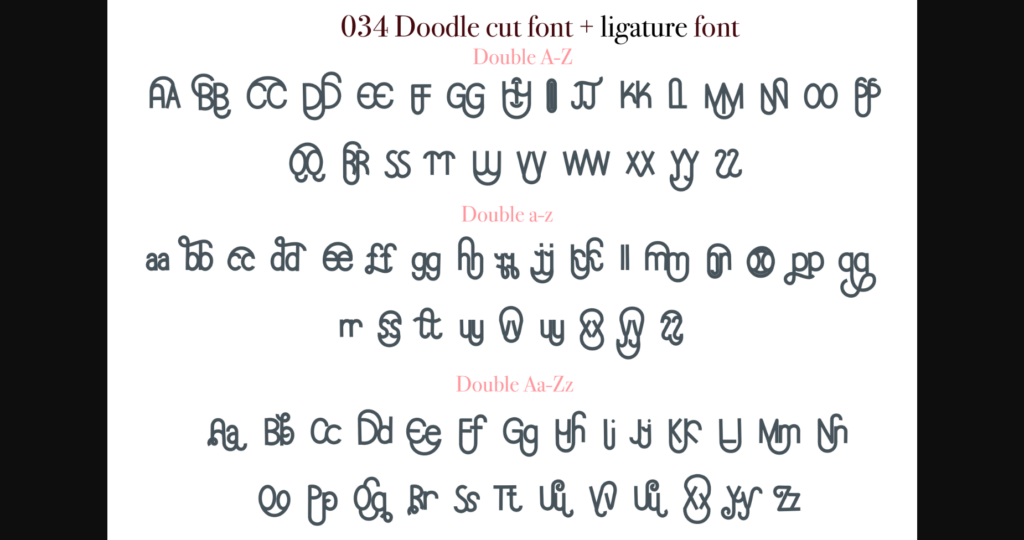 Doodle Font Poster 11