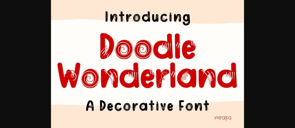 Doodle Wonderland Font Poster 3