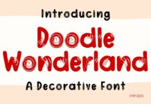 Doodle Wonderland Font Poster 1