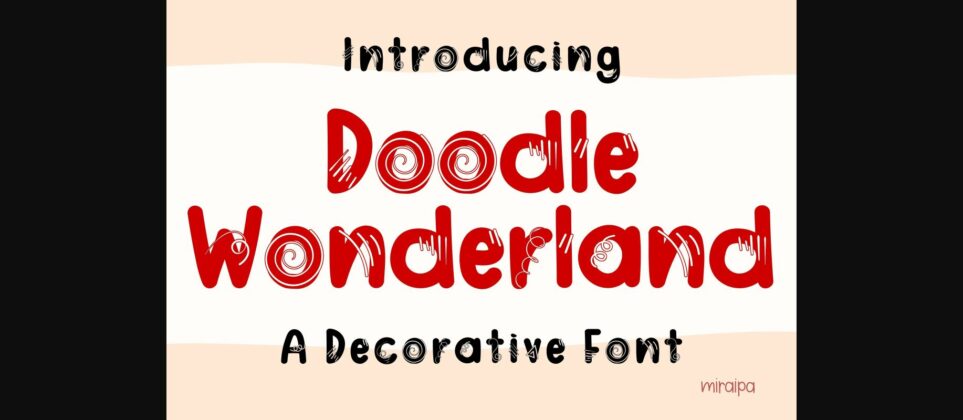 Doodle Wonderland Font Poster 1