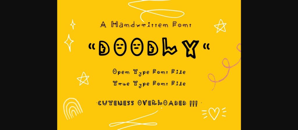 Doodly Font Poster 3