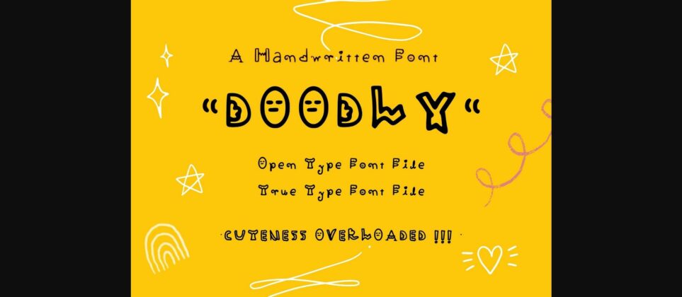 Doodly Font Poster 3