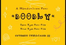 Doodly Font Poster 1