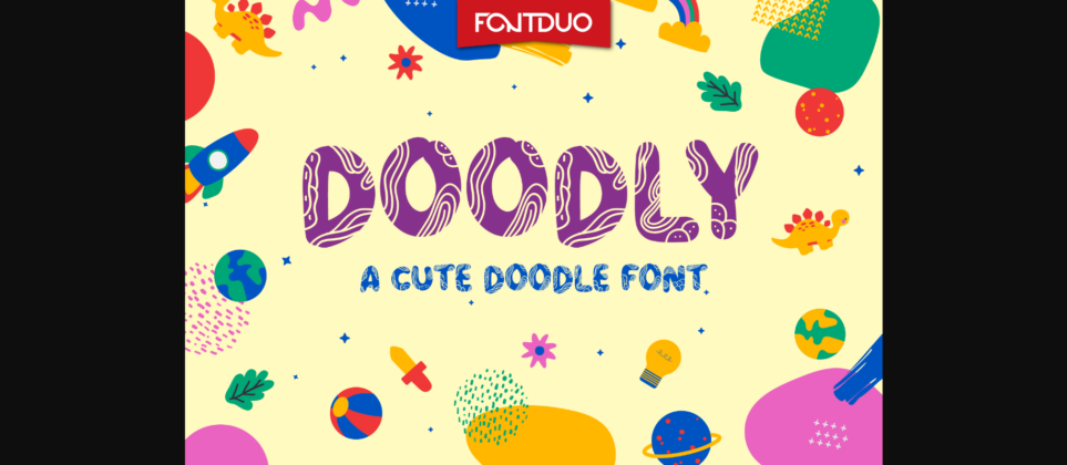 Doodly Font Poster 3