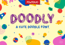 Doodly Font Poster 1