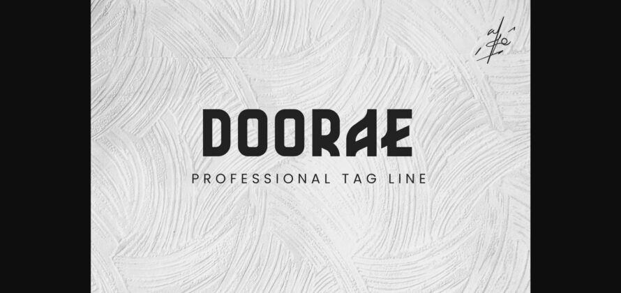 Doorae Font Poster 3