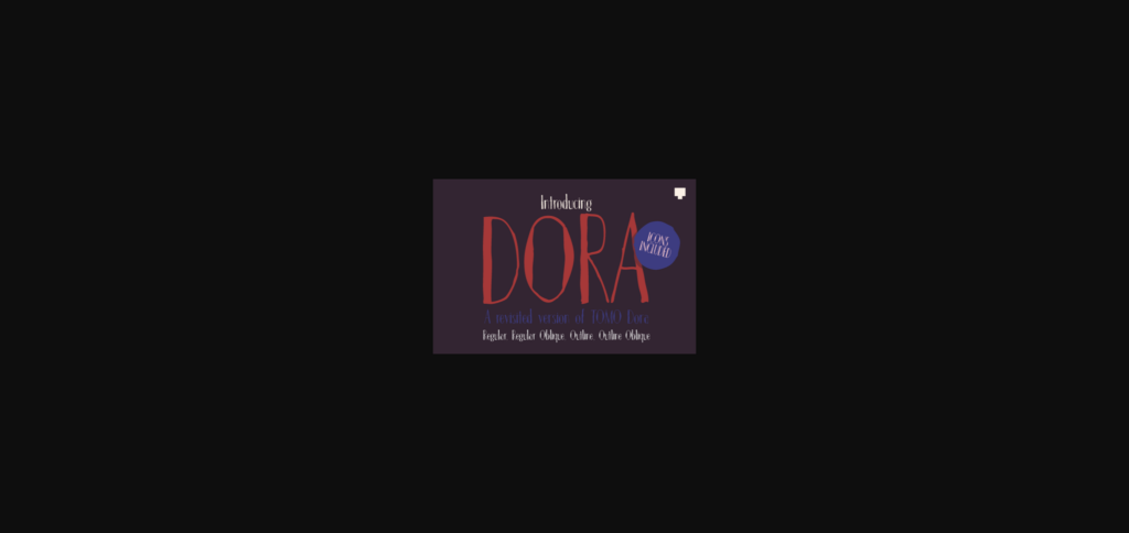 Dora Font Poster 3