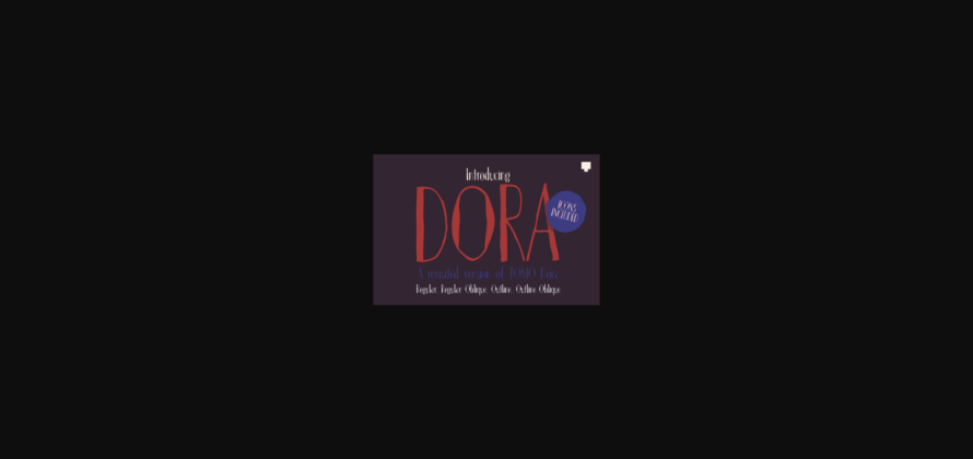 Dora Font Poster 3