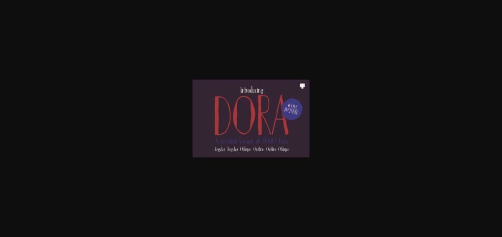 Dora Font Poster 1