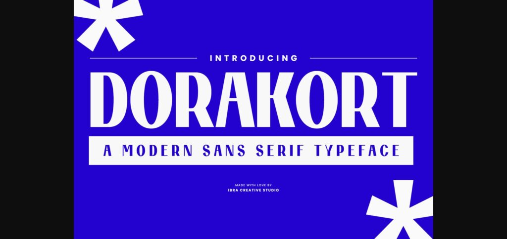 Dorakort Font Poster 3