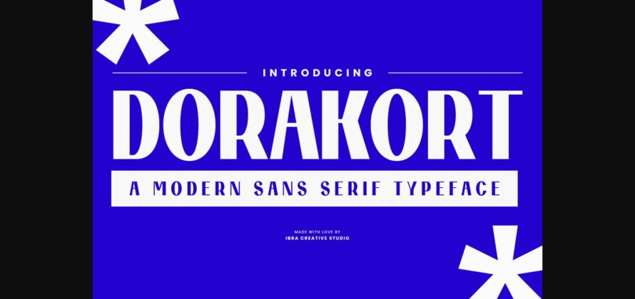 Dorakort Font Poster 3