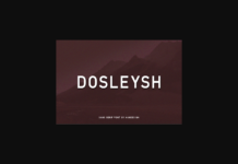 Dosleysh Font Poster 1