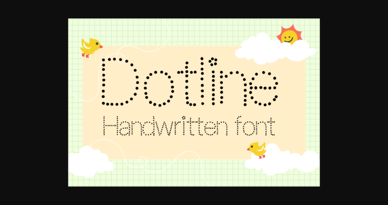 Dotline Font Poster 3