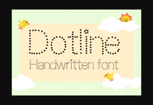 Dotline Font Poster 1
